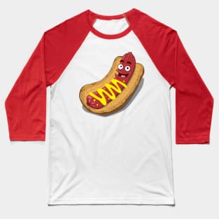 Hot Diggity Dog - with Mustard Baseball T-Shirt